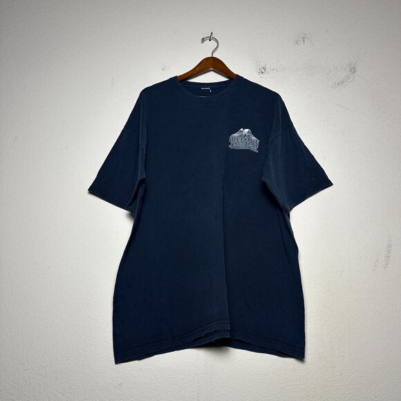 Ocean City Graphic T Shirt Men XL 2007 11th Bike Week Skeleton Biker Punk Y2K - Picture 2 of 12